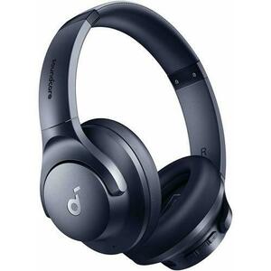 Casti Stereo Wireless Over-Ear Anker Soundcore Life Q20i, Bluetooth, Hybrid Active Noise Cancelling, Big Bass, Transparency Mode, 40 ore Autonomie ANC (Albastru) imagine