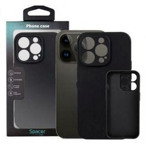 Protectie pentru spate Spacer SPPC-AP-IP14P-TPU pentru Iphone 14 Pro, Negru imagine