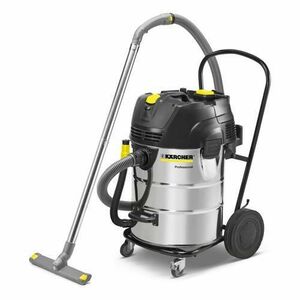 Aspirator umed/uscat Karcher NT 75/2 AP Me Tc, 2760 W, 254 mbar, 75 L (Argintiu/Negru) imagine