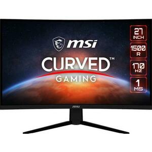 Monitor Gaming VA LED MSI 27inch G273CQ, WQHD (2560 x 1440), HDMI, DisplayPort, Ecran curbat, 170 Hz, 1 ms (Negru) imagine