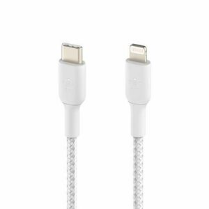 Cablu de date Belkin BOOST CHARGE, USB-C - Lightning, 2M, Alb imagine