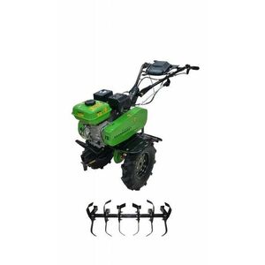 Motocultor PartnerPro PPT-901, 4 Timpi, 7 CP, 210 CC, Latime de lucru 90 cm (Verde/Negru) imagine