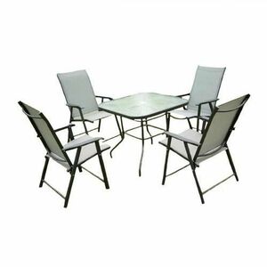 Set mobilier gradina Heinner DALMA, masa + 4 scaune pliabile imagine