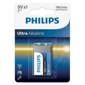 Baterie Philips 6LR61E1B/1, Ultra Alkaline 9V, 1 buc imagine