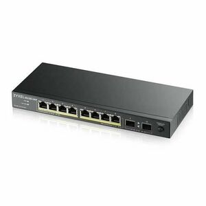 Switch ZyXEL GS1100-10HP, 8 Porturi RJ-45, 2 Porturi 1GB SFP, Gigabit, PoE (Negru) imagine