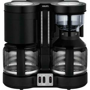 Cafetiera Krups Duothek Plus KM 8508, 1100W, 1L, 10 cesti, Oprire automata, Mentinere la cald, Anti-picurare (Negru) imagine