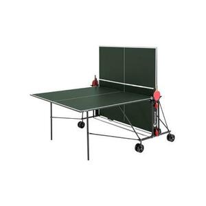 Masa de tenis Indoor Sponeta S1-42i, Lungime 274 cm, Sistem blocare, Suport depozitare palete si mingi, Fileu inclus, Pliabila, 4 roti duble, Verde imagine