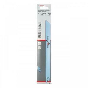 Set 5 panze pentru fierastrau sabie, Bosch S1122BF Flexible for Metal, 225mm, 14TPI imagine