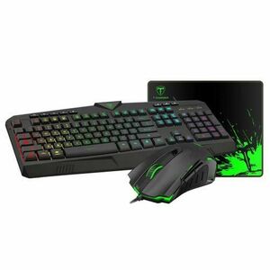 Kit gaming T-Dagger 3 in 1, USB, Iluminare RGB (Negru) imagine