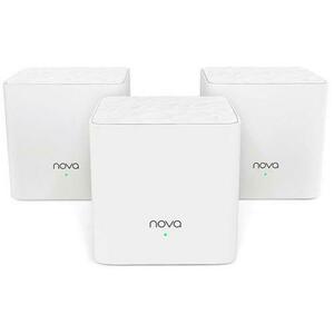 Router Wireless Tenda Nova MW3, Dual-Band, 3 Pack, tip Mesh, 1200 Mbps (Alb) imagine