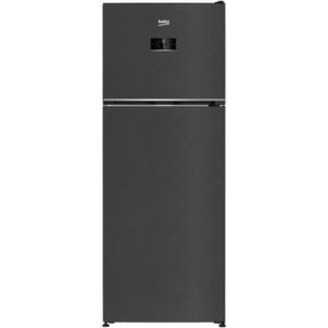 Frigider cu doua usi Beko B5RDNE504LXBR, 477 l, No Frost, HarvestFresh, Everfresh+, AeroFlow, Umiditate controlata, Display, Clasa E, H 185 cm, Dark Inox imagine