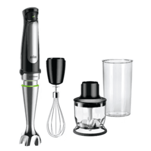 Mixer vertical Braun Multiquick MQ7025X, 1000W, 0.6 L, viteza variabila (Negru/Argintiu) imagine