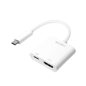 Adaptor Logilink UA0257, HDMI, USB-C (Alb) imagine