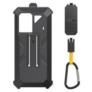 Carcasa de protectie multifunctionala pentru Ulefone Armor 18/18T/19 cu clema si carabina (Negru) imagine