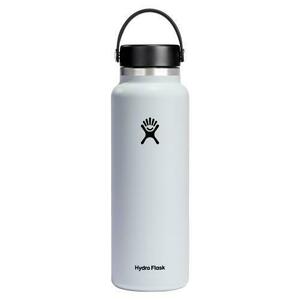 Sticla termos Hydro Flask Wide Mouth White, inox, 1.18L imagine