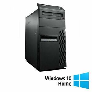 Calculator Sistem PC Refurbished Lenovo ThinkCentre M83 Tower, Intel Core i7-4770 3.40GHz, 8GB DDR3, 256GB SSD, DVD-RW + Windows 10 Home imagine