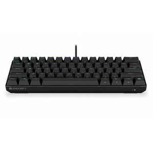 Tastatura Mecanica Thock Compact, iluminare RGB, Cu fir, Switch Kailh Red, Layout US (Negru) imagine