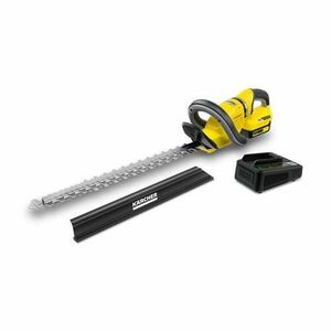 Foarfeca electrica tuns gard viu Karcher HGE 18-50, Cu acumulator 18 V 2.5 Ah, Lungime de taiere 50 cm, 2700 cpm (Negru/Galben) imagine