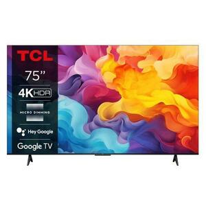 Televizor LED TCL 190 cm (75inch) 75V6B, Ultra HD 4K, Smart TV, WiFi, CI imagine