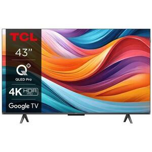 Televizor QLED TCL 109 cm (43inch) 43T7B, Ultra HD 4K, Smart TV, WiFi, CI imagine