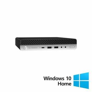 Calculator Sistem PC Refurbished HP EliteDesk 800 G3 Mini PC, Intel Core i5-6500T 2.50GHz, 16GB DDR4, 256GB SSD + Windows 10 Home imagine