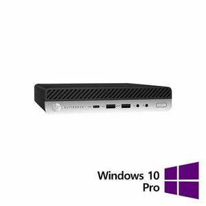 Calculator Sistem PC Refurbished HP EliteDesk 800 G3 Mini PC, Intel Core i5-7500T 2.70GHz, 16GB DDR4, 512GB SSD + Windows 10 Pro imagine