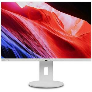 Monitor IPS LED Lenovo 24inch C24d-20, 1920x1200, VGA, DVI, HDMI, DisplayPort, Boxe, Pivot (Alb) imagine