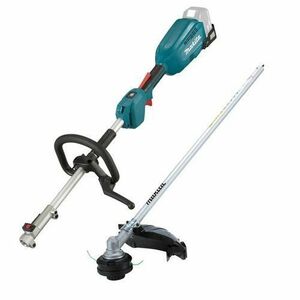 Motocoasa Makita DUX18ZX1, 18 V, 470 W, 9700 rpm, Cu extensie 30 cm, Fara acumulator si incarcator (Negru/Albastru) imagine