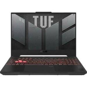 Laptop Gaming ASUS TUF A15 (2023) FA507NUR (Procesor AMD Ryzen™ 7 7435HS (16M Cache, up to 4.50 GHz), 15.6inch Full HD IPS 144Hz, 16GB, 512GB SSD, NVIDIA GeForce RTX 4050 @6GB, No OS, Negru/Gri) imagine