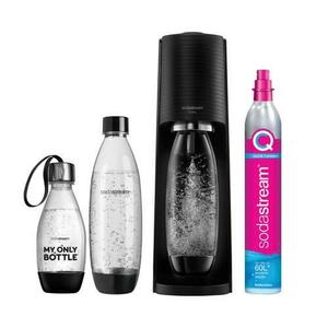 Aparat de preparat sifon SodaStream Terra, Pachet Promo cu 3 sticle (Negru) imagine