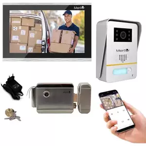 Kit Interfon Video wireless WiFi IP65 2MP 10.1 inch Color 3in1 2 fire Mentor SYKT013 imagine