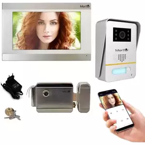 Kit Interfon Video wireless WiFi IP65 2MP 7 inch Color 3in1 2 fire Mentor SYKT015 imagine