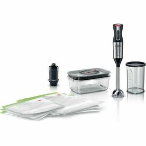 Set Blender Vertical/Sistem vidare/Saci pentru vidare Bosch MS6CM61V2, 1000 W, 12 viteze (Argintiu/Negru) imagine