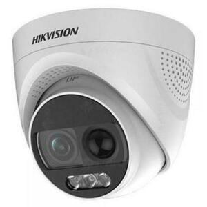 Camera supraveghere video Hikvision DS-2CE72DFT-PIRXOF, TURBO X ColorVu turret, 2MP, 1920 × 1080@25FPS, 2.8mm (Alb) imagine