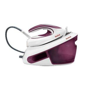 Statie de calcat Tefal Express Anti-Calc SV8054E0, 2800 W, 6.5 bar, Jet de abur 420 g/ min, 1.8 L, Auto-off (Alb/Violet) imagine