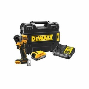 Masina de insurubat cu impact DeWALT DCF850E1T-QW, 18 V, 206 Nm, 1/4inch, 3250 rpm, Acumulator 1.7Ah, Incarcator, Valiza depozitare TSTAK imagine