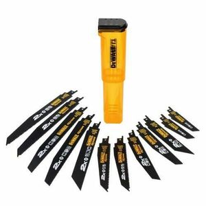 Set 12 panze fierastrau sabie Extreme, DeWalt, Negru/Galben imagine