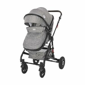 Carucior 3in1 Lorelli Alba Premium Steel Grey, cu cos auto, 0 - 36 luni imagine