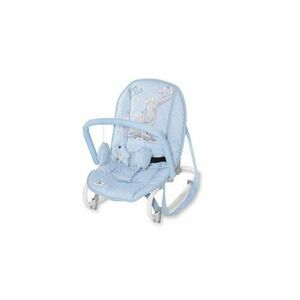 Fotoliu balansoar Lorelli Eliza Tender Blue Fun, greutate maxima suportata 9 Kg imagine