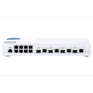 Switch Qnap QSW-M408-4C, 8 Porturi RJ-45, 4 Porturi SFP+/RJ-45 (Alb) imagine