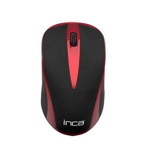 Mouse Wireless Inca IWM-221RSK, 2.4 GHz, Optic, 1600 dpi (Negru/Rosu) imagine