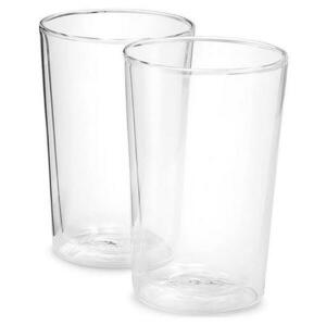 Set 2 pahare De'Longhi DLSC319, 480 ml, Perete dublu, Sticla borosilicata (Transparent) imagine