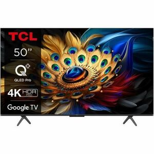 Televizor QLED TCL 127 cm (50inch) 50C655, Ultra HD 4K, Smart TV, WiFi, Google TV, CI+ imagine