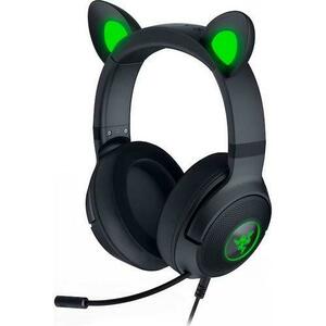 Casti Gaming Razer Kraken Kitty V2 Pro Quartz, Microfon, Cu fir (Negru) imagine