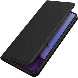 Husa Skin Pro pentru Motorola Moto G84 5G, DuxDucis, Piele ecologica, Negru imagine