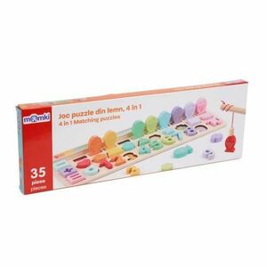 Joc educativ Momki - Puzzle din lemn, 4 in 1, 35 piese imagine