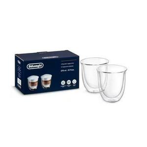 Set 2 pahare Cappuccino De'Longhi DLSC311, 270 ml, perete dublu imagine