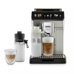 Espressor automat De'Longhi ECAM 450.55.S Eletta Explore, 1450 W, 1.8 l, 19 bar, Recipient boabe 300 g, Ecran TFT Tactil 3.5inch, Tehnologie LatteCrema Hot si LatteCrema Cool, 25 de bauturi (Argintiu) imagine