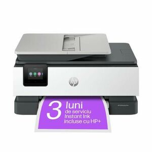 Multifunctional inkjet HP OfficeJet Pro 8132e All-in-One (40Q45B), A4, Color, 20 ppm, Duplex, USB, Retea, Wireless (Negru/Alb) imagine