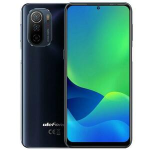 Telefon Mobil Ulefone Note 13P, Procesor MediaTek Helio G35 Octa-Core, IPS LCD 6.5inch, 4GB RAM, 64GB Flash, Camera 20+2 MP, Wi-Fi, 4G, Dual Sim, Android (Negru) imagine